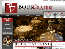 Tablet Screenshot of boukcatering.com